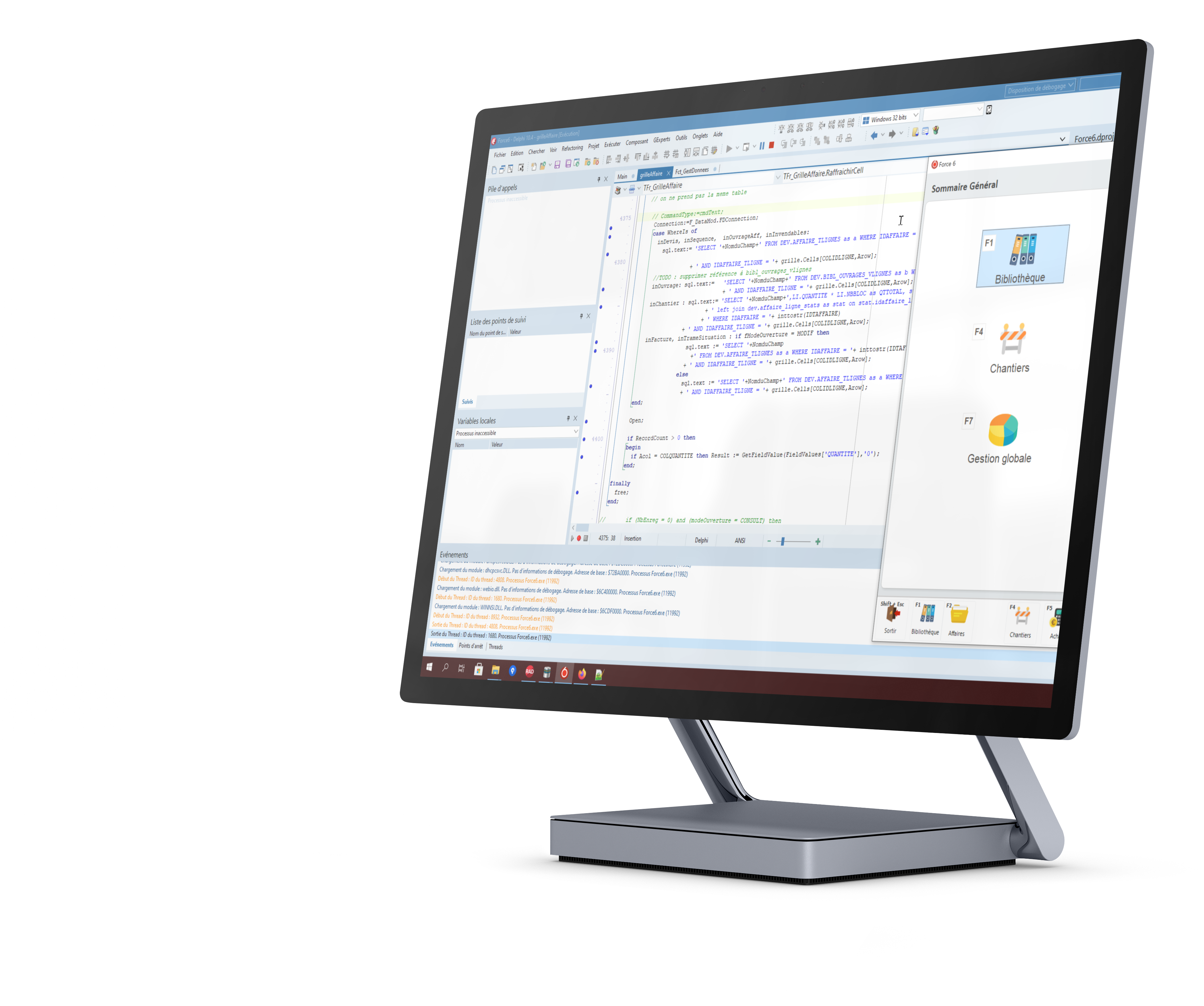 developpement logiciel delphi